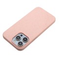 For iPhone 13 Pro Max Wheat Straw Material + TPU Phone Case(Pink)