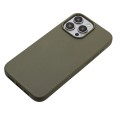 For iPhone 13 Pro Max Wheat Straw Material + TPU Phone Case(Army Green)