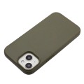For iPhone 13 Wheat Straw Material + TPU Phone Case(Army Green)