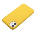 For iPhone 12 Wheat Straw Material + TPU Phone Case(Yellow)