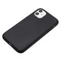 For iPhone 12 Wheat Straw Material + TPU Phone Case(Black)