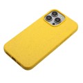 For iPhone 11 Pro Max Wheat Straw Material + TPU Phone Case(Yellow)