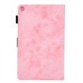 For Samsung Galaxy Tab A9+ Cloth Texture Leather Tablet Case(Pink)