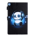 For Samsung Galaxy Tab A9+ Colored Drawing Leather Tablet Case(Panda)