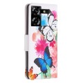 For Tecno Pova 5 Colored Drawing Pattern Leather Phone Case(Butterflies)