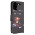 For Tecno Pova 5 Pro 5G Colored Drawing Pattern Leather Phone Case(Bear)