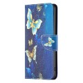 For Tecno Spark Go 2024 / 20C / POP 8 Colored Drawing Pattern Leather Phone Case(Gold Butterfly)