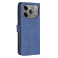 For Tecno Pova 6/6 Pro 5G Magnetic Buckle Rhombus Texture Leather Phone Case(Blue)