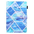 For Samsung Galaxy Tab A9+ Colored Drawing Leather Tablet Case(Blue Grid)