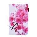 For Samsung Galaxy Tab A9 Colored Drawing Leather Tablet Case(Cherry Blossom)