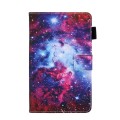 For Samsung Galaxy Tab A9 Colored Drawing Leather Tablet Case(Starry Sky)