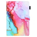 For Samsung Galaxy Tab A9 Colored Drawing Leather Tablet Case(Colorful)