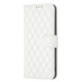 For Tecno Pova 5 Diamond Lattice Wallet Flip Leather Phone Case(White)
