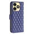 For Tecno Spark Go 2024 / 20C Diamond Lattice Wallet Flip Leather Phone Case(Blue)