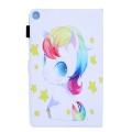 For Samsung Galaxy Tab A9 Colored Drawing Leather Tablet Case(Unicorn Baby)