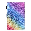 For Samsung Galaxy Tab A9 Colored Drawing Leather Tablet Case(Colorful Diamonds)