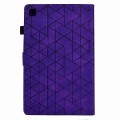 For Samsung Galaxy Tab A 10.1 2019 T510 Rhombus TPU Leather Tablet Case(Purple)