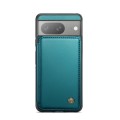 For Google Pixel 8 CaseMe C22 Card Slots Holder RFID Anti-theft Phone Case(Blue Green)