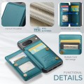 For Google Pixel 8 CaseMe C22 Card Slots Holder RFID Anti-theft Phone Case(Blue Green)