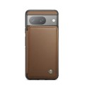 For Google Pixel 8 CaseMe C22 Card Slots Holder RFID Anti-theft Phone Case(Brown)