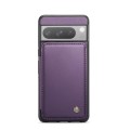 For Google Pixel 8 pro CaseMe C22 Card Slots Holder RFID Anti-theft Phone Case(Purple)