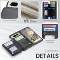 For Google Pixel Fold CaseMe C22 PC+TPU Business Style RFID Anti-theft Leather Phone Case(Black)