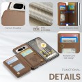 For Google Pixel Fold CaseMe C22 PC+TPU Business Style RFID Anti-theft Leather Phone Case(Brown)