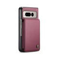 For Google Pixel Fold CaseMe C22 PC+TPU Business Style RFID Anti-theft Leather Phone Case(Wine Red)
