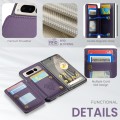 For Google Pixel Fold CaseMe C22 PC+TPU Business Style RFID Anti-theft Leather Phone Case(Purple)
