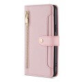 For Motorola Moto G84 5G Lite Sheep Texture Cross-body Zipper Wallet Leather Phone Case(Pink)