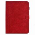 For Lenovo Tab M9 Rhombus TPU Smart Leather Tablet Case(Red)