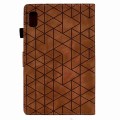 For Lenovo Tab M9 Rhombus TPU Smart Leather Tablet Case(Brown)