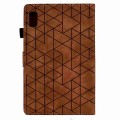 For Lenovo Tab P11 Gen 2 Rhombus TPU Smart Leather Tablet Case(Brown)