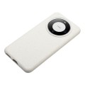 For Huawei Mate 60 Wheat MagSafe Magnetic Straw Material + TPU Phone Case(White)