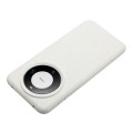 For Huawei Mate 60 Pro Wheat MagSafe Magnetic Straw Material + TPU Phone Case(White)