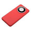 For Huawei Mate 60 Pro Wheat MagSafe Magnetic Straw Material + TPU Phone Case(Red)