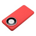 For Huawei Mate 60 Pro Wheat MagSafe Magnetic Straw Material + TPU Phone Case(Red)