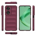 For Huawei nova 11 SE Magic Shield TPU + Flannel Phone Case(Wine Red)