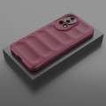 For Huawei nova 12 5G Magic Shield TPU + Flannel Phone Case(Wine Red)