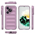 For Huawei Pura 70 Magic Shield TPU + Flannel Phone Case(Purple)