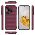 For Huawei Pura 70 Pro / 70 Pro+ Magic Shield TPU + Flannel Phone Case(Wine Red)
