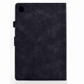 For Samsung Galaxy Tab A8 2022 SM-X200 Rhombus TPU Smart Leather Tablet Case(Black)
