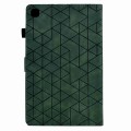 For Samsung Galaxy Tab S6 Lite P610 Rhombus TPU Smart Leather Tablet Case(Green)
