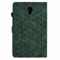 For Samsung Galaxy Tab A 10.5 T590 Rhombus TPU Smart Leather Tablet Case(Green)