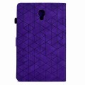For Samsung Galaxy Tab A 10.5 T590 Rhombus TPU Smart Leather Tablet Case(Purple)