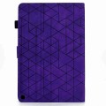 For Amazon Fire HD 10 2021 Rhombus TPU Smart Leather Tablet Case(Purple)