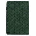 For Amazon Fire Max 11 2023 Rhombus TPU Smart Leather Tablet Case(Green)