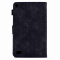 For Amazon Fire 7 Rhombus TPU Smart Leather Tablet Case(Black)