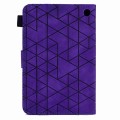 For Amazon Fire 7 2022 Rhombus TPU Smart Leather Tablet Case(Purple)