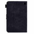 For Amazon Fire 7 2022 Rhombus TPU Smart Leather Tablet Case(Black)